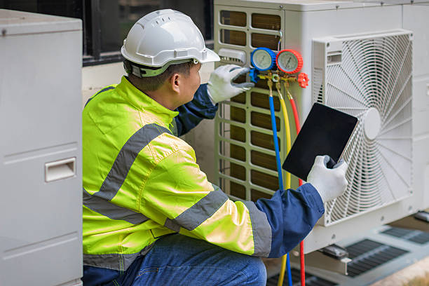 Professional Hvac technician working in Springdale, MD